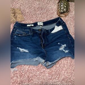 Stylish Blue Denim Women's Shorts